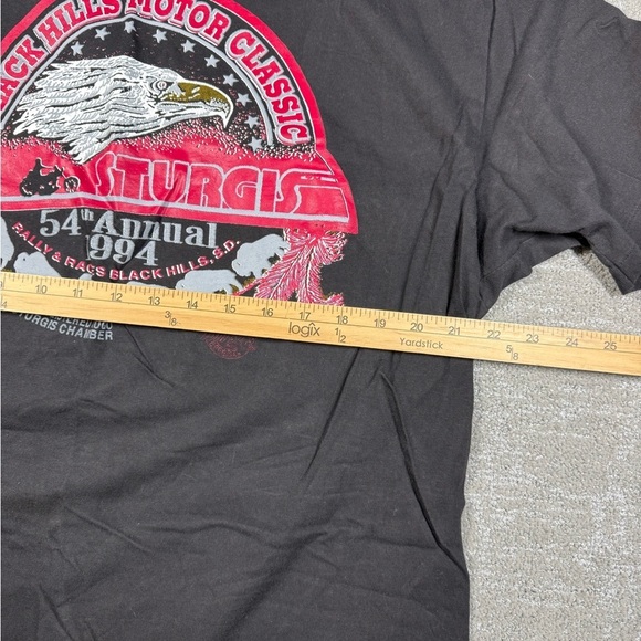 Vintage 1994 Sturgis Black Hills Motorcycle Rally Single Stitch T-Shirt Size XL - Picture 6 of 9